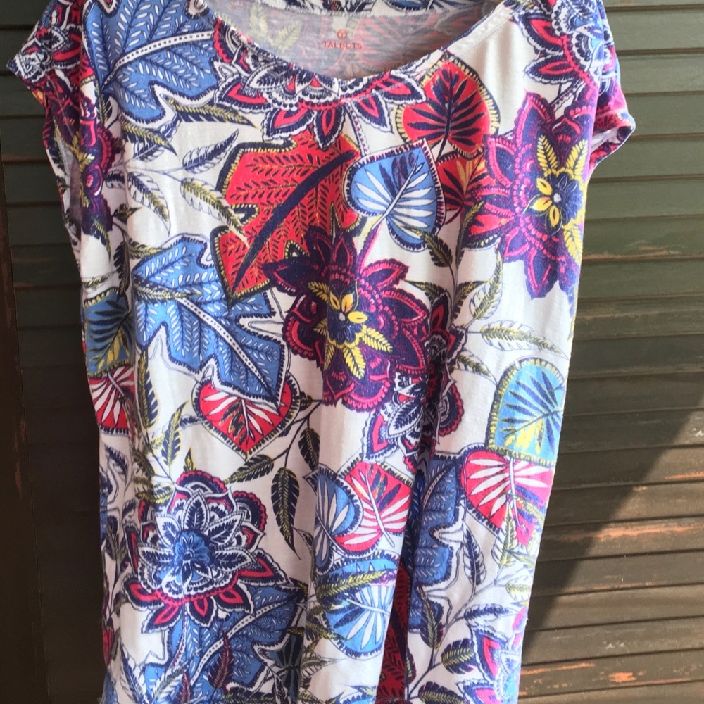 Talbots T Pretty Floral Top